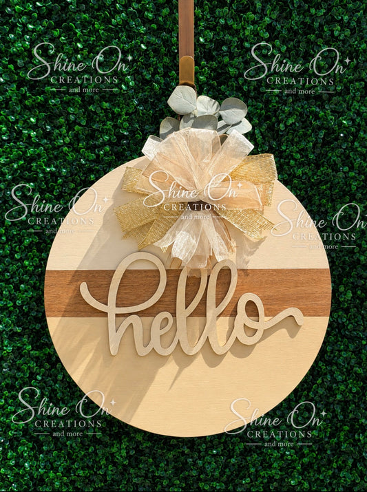 Custom Welcome Door Hanger