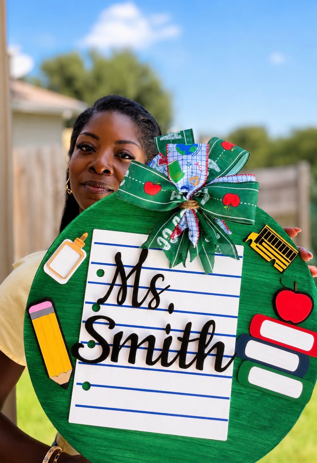 Custom Teacher Door Hanger